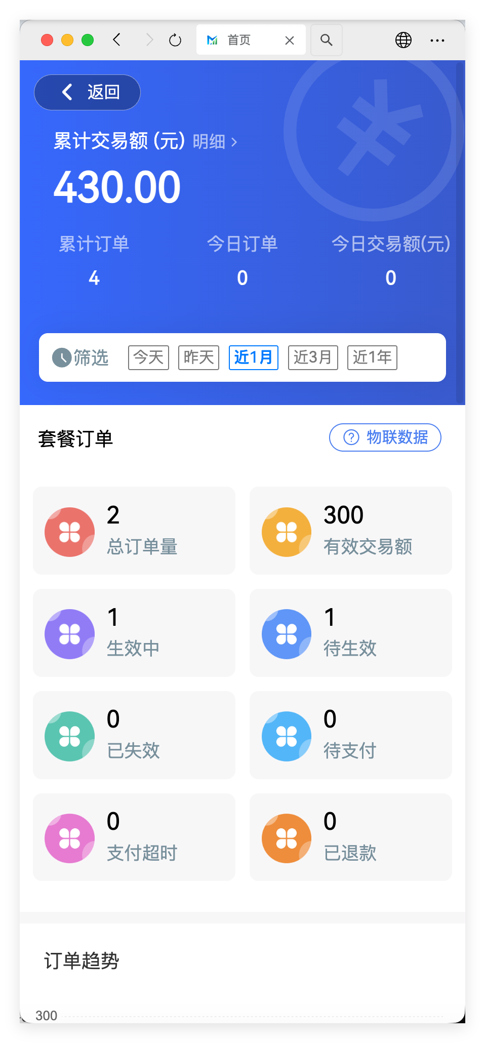 广梦云H5商户端 - 物联数据